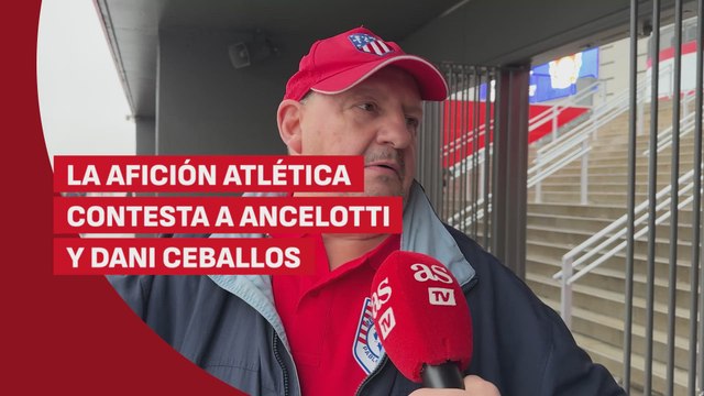 La afición del Atleti lo tiene claro: no se muerden la lengua para contestar a Ceballos y Ancelotti