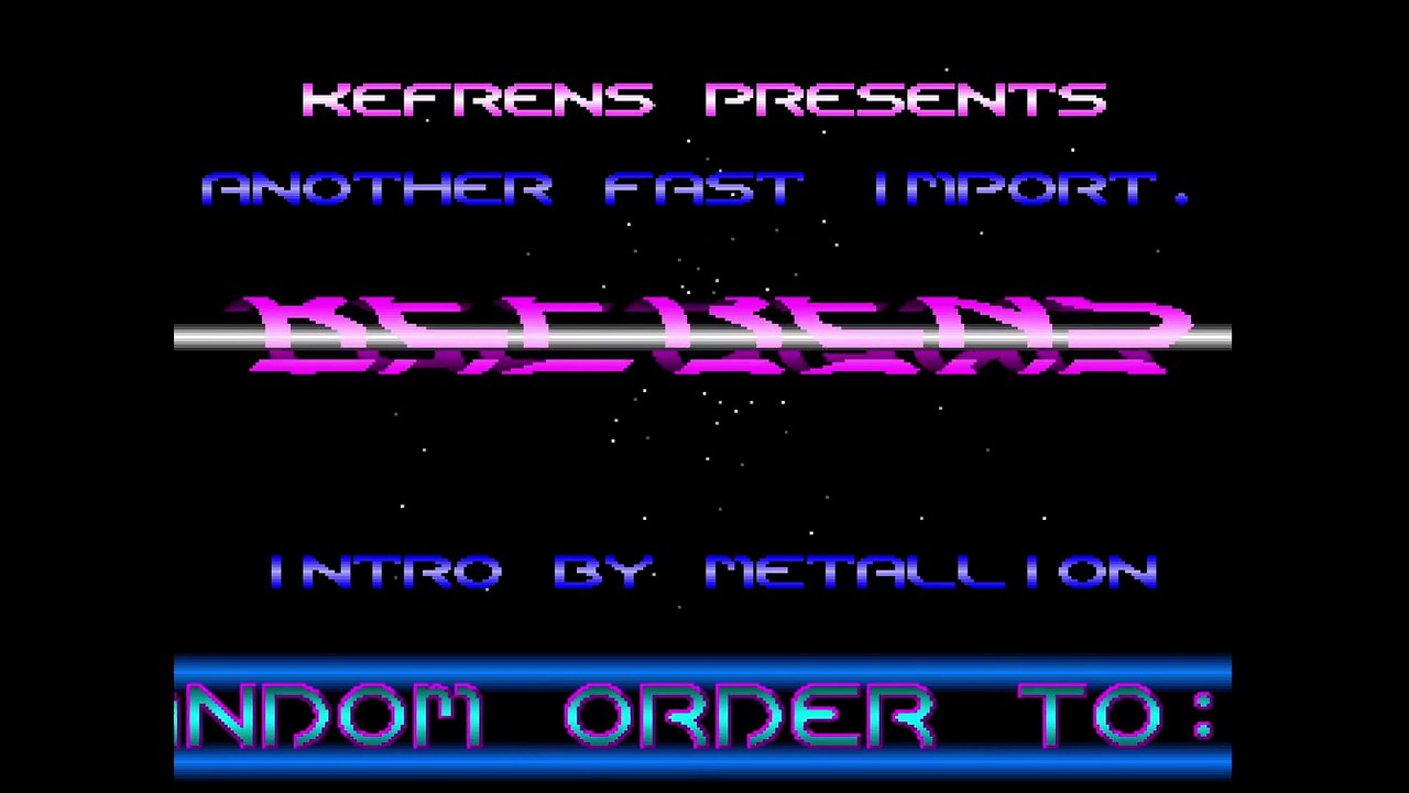 Amiga Intro Another Fast Import By Kefrens