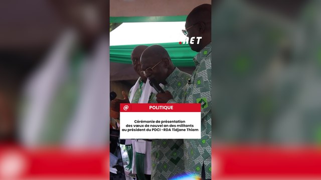 Cérémonie de présentation des vœux de nouvel an des militants au président du PDCI -RDA Tidjane Thiam