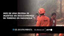 Más de una decena de muertos en deslizamiento de terreno en Indonesia