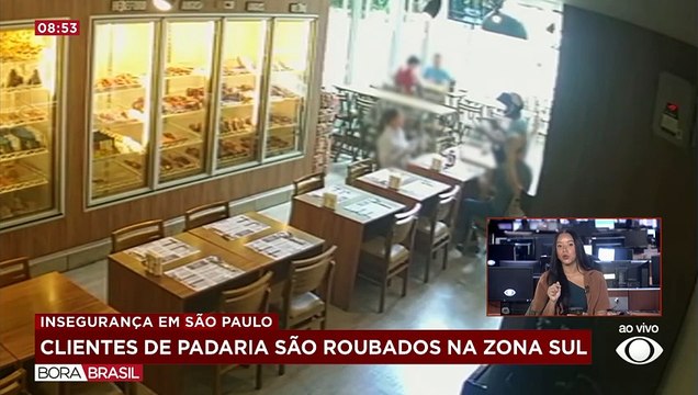 Criminosos fazem arrastão em padaria na zona sul de SP