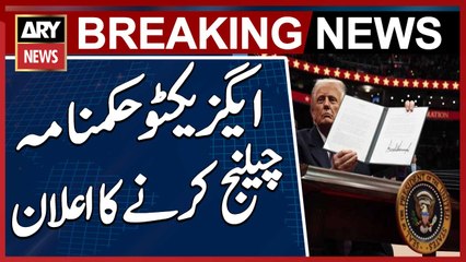 Announcement to Challenge Executive Order in Court