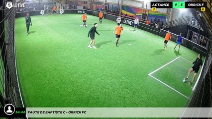 Faute de Baptiste C - ORRICK FC