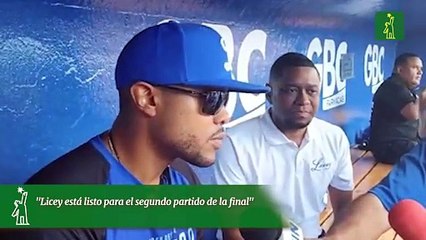 "Licey está listo para el segundo partido de la final"