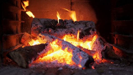 Cozy Fireplace with Romantic French Music & Relaxing Crackling Fire Sounds | 30-Minute Atmosphere Video