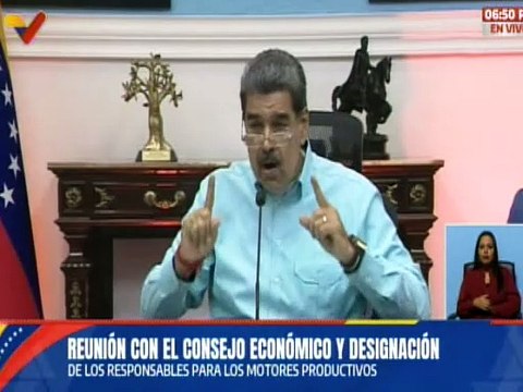 Presidente Nicolás Maduro anunció los jefes de motores del sector construcción y farmacéutico