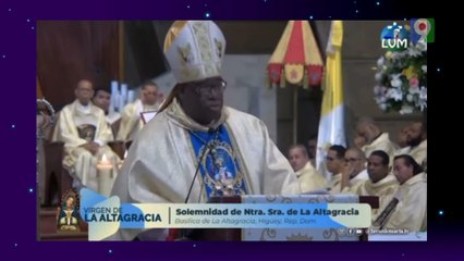 En La Diana: Mensaje emitido por el obispo Castro Marte en la Basílica de Higüey | ENM