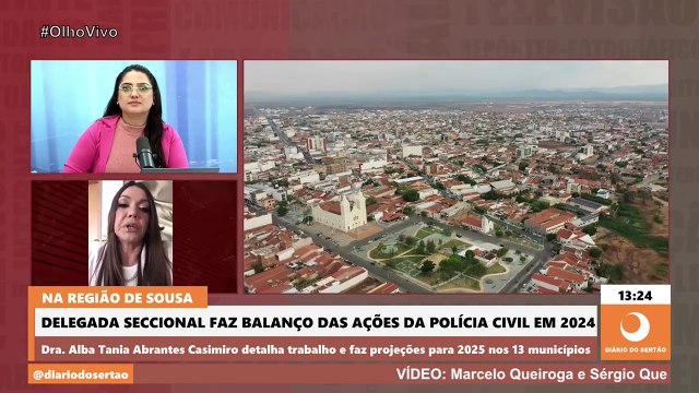 Regiões de Sousa e Pombal reduzem número de homicídios pelo 2º ano seguido, informa delegada