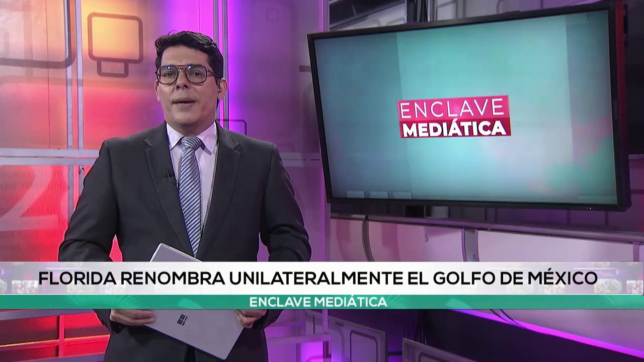 Golfo de México fue nombrado como Golfo De América  ENCLAVE MEDIÁTICA 21-01-2025