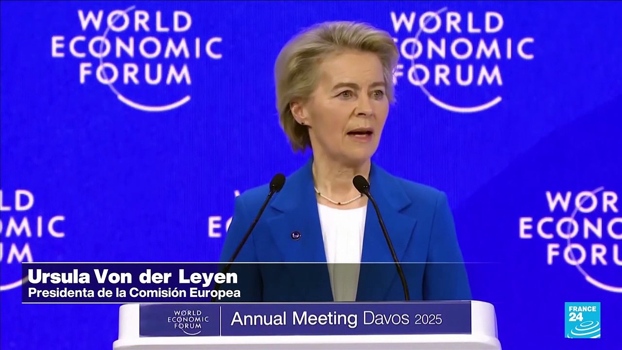 Líderes mundiales se expresan sobre medidas de Trump desde el Foro Económico Mundial