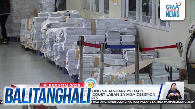 Ballot reprinting, iniurong sa January 25 dahil sa mga TRO ng Supreme Court laban sa mga desisyon ng Comelec sa 2 aspirants | Balitanghali