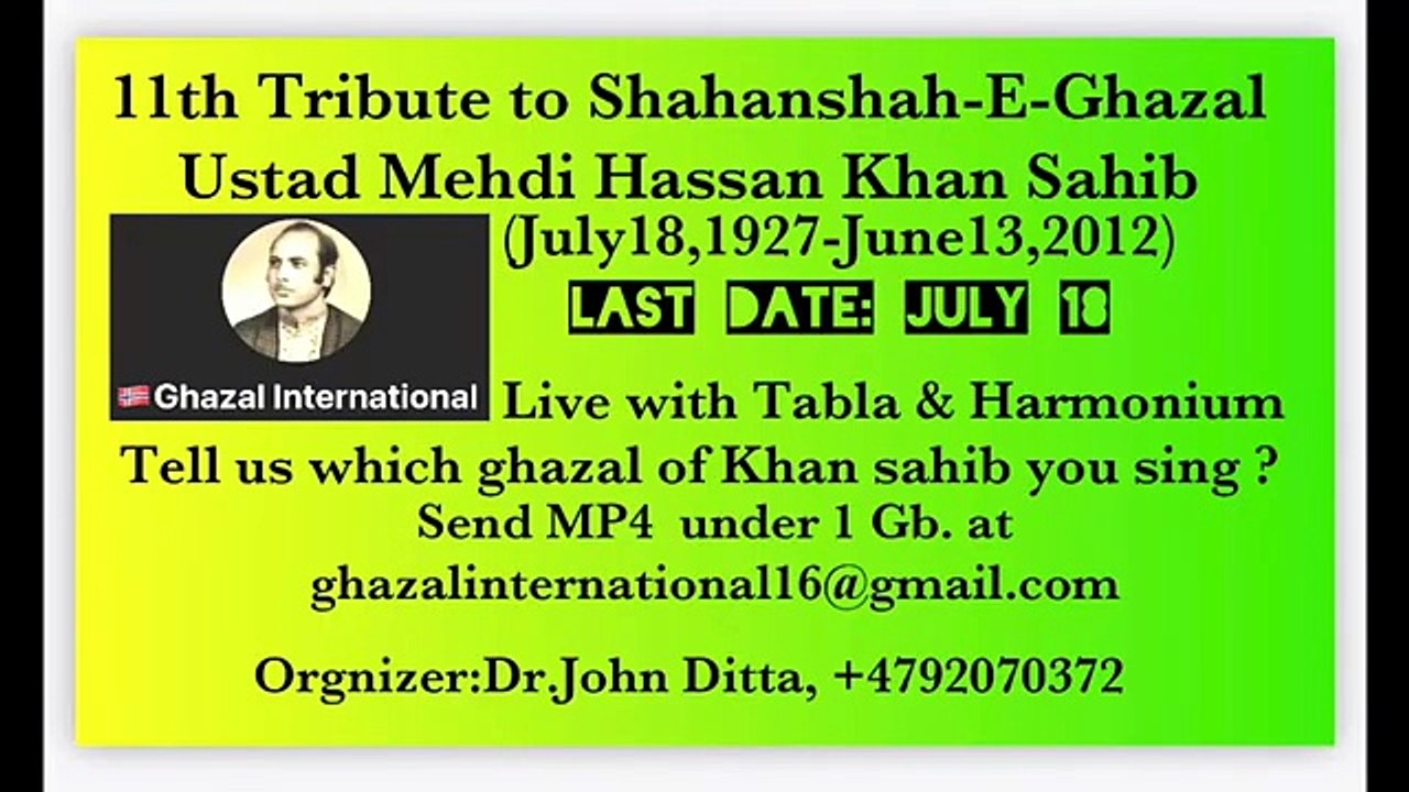 Ustad shafqat ali khan clacical Gazal
