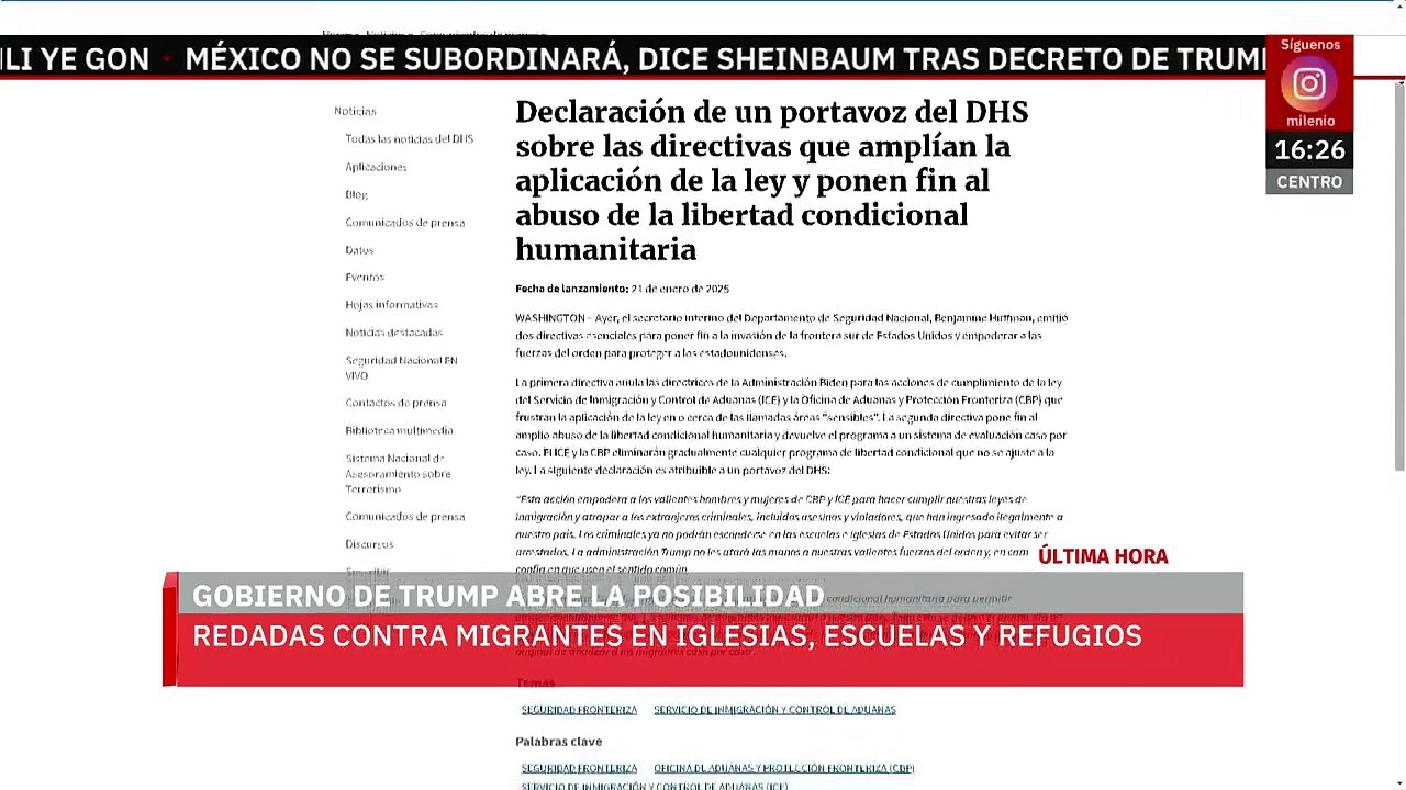 Donald Trump abre la posibilidad de redadas contra migrantes en iglesias, escuelas y refugios