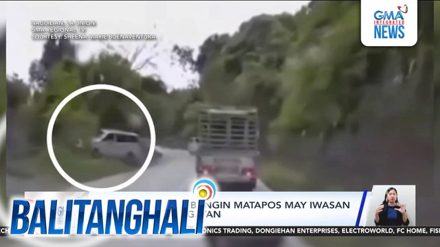AUV, nahulog sa bangin matapos may iwasan ang driver; 4, sugatan | Balitanghali