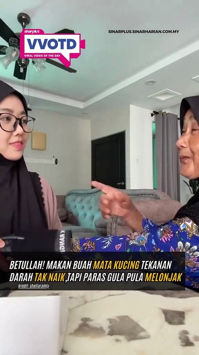Betullah kata mak, makan buah mata kucing tekanan darah tak naik tapi dia lupa, paras gula pula yang melonjak!