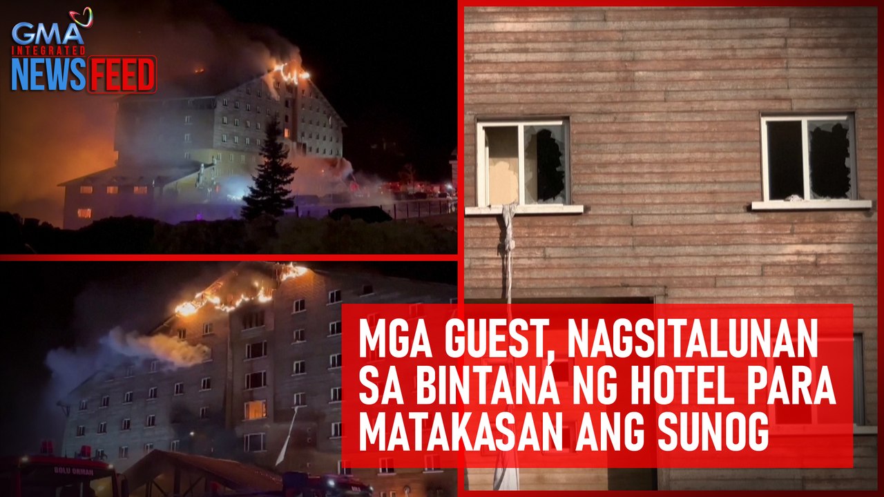 Mga guest, nagsitalunan sa bintana ng hotel para matakasan ang sunog | GMA Integrated Newsfeed