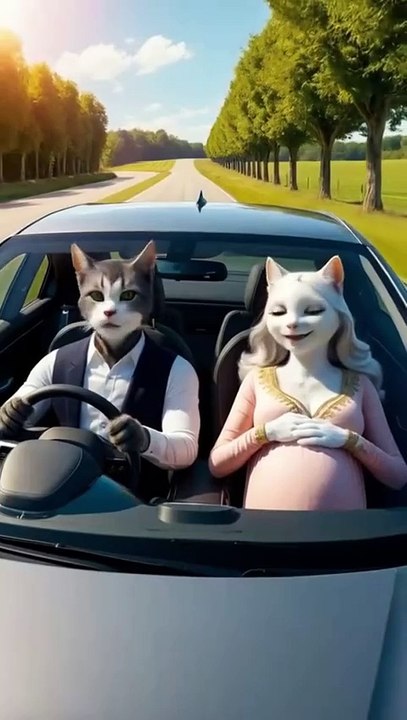 cat ki sad story।।cat ki video.. mother is always brave..