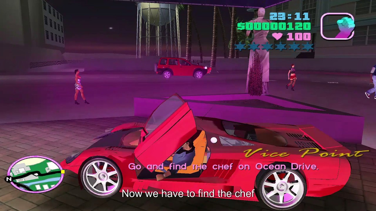 GTA Vice City - Mission 2: Back Alley Brawl | Full Walkthrough with English Commentary