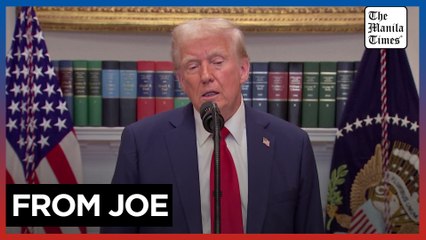 Biden wrote a 'nice' resolute desk letter — Trump