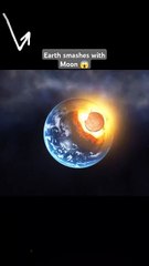 Moon Collides with Earth： 5 Billion Lives Lost in Seconds! 🌍💥 ｜ #shorts