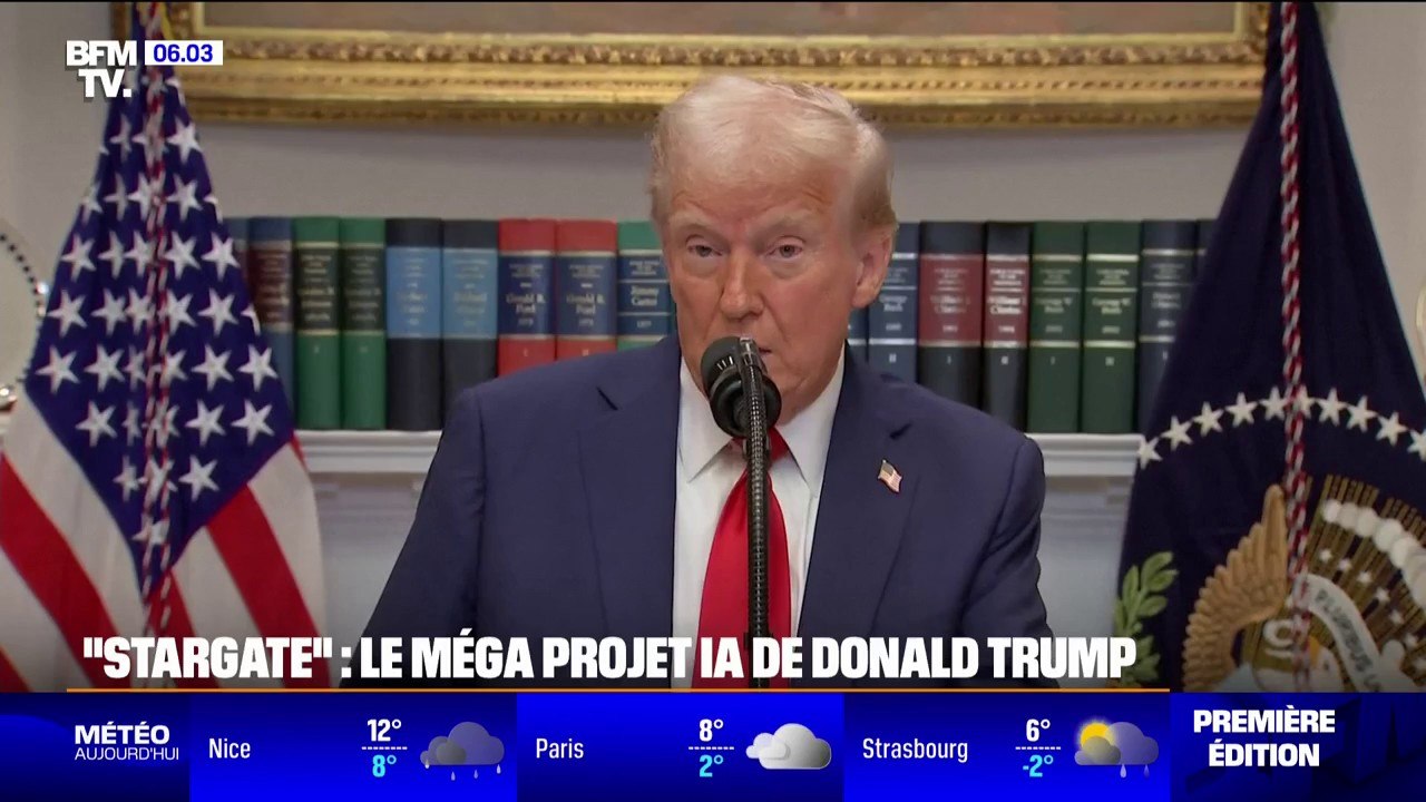 Stargate: Donald Trump annonce un investissement "d'au moins 500 milliards de dollars" dans l'intelligence artificielle