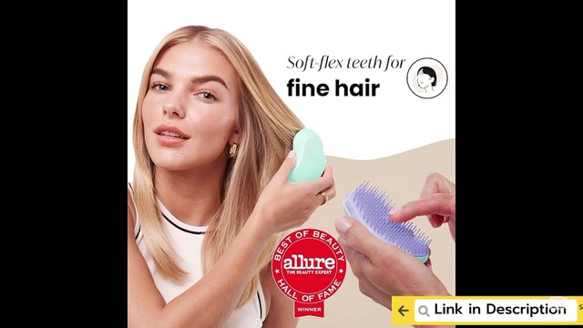 Tangle Teezer Original Detangler Brush, Dry & Wet Hair Brush for Color-Treated, Fine & Fragile Hair Types, Mint Violet