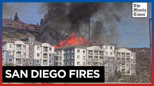 Brush fires prompts evacuations and road closures in San Diego
