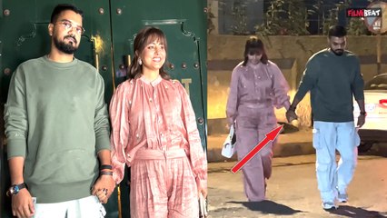 Hina Khan Cancer:Hina का हाथ पकड़े पहुंचे BF Rocky Jaiswal, Actress को खुश देख Emotional हुए Fans