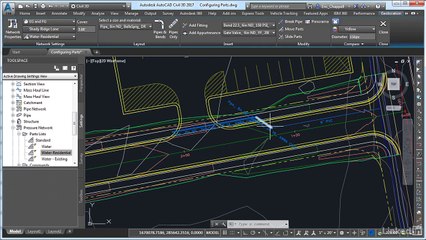 how to Configuring parts in civil3d #Autodesk #civil3d