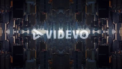 Backwards reveal of downtown buildings in metropolis