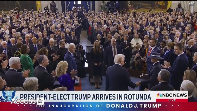 Barron Trump TOWERS Over Donald Trump At His Presidential Inauguration In RARE Appearance