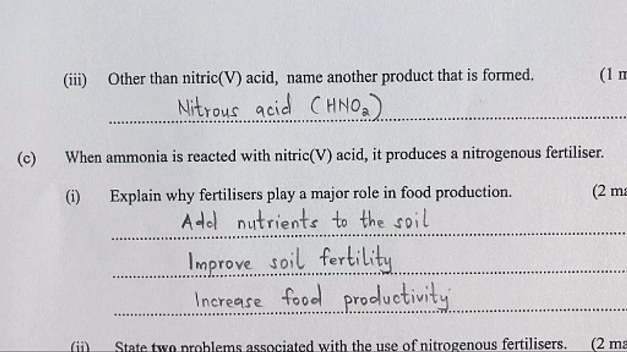 KCSE 2019 Chemistry paper2 questions and answers_ High school chemistry revision