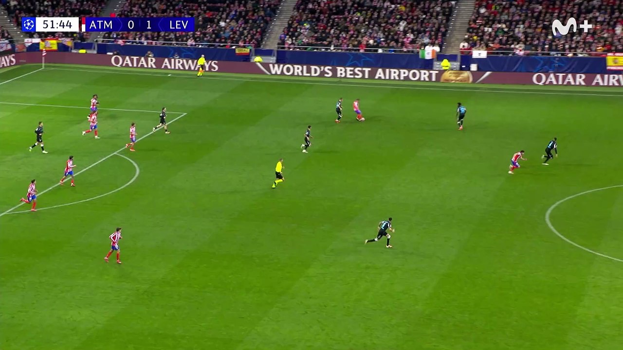 Gol de Julián Alvarez (1-1) en el Atlético de Madrid 2-1 Bayer Leverkusen