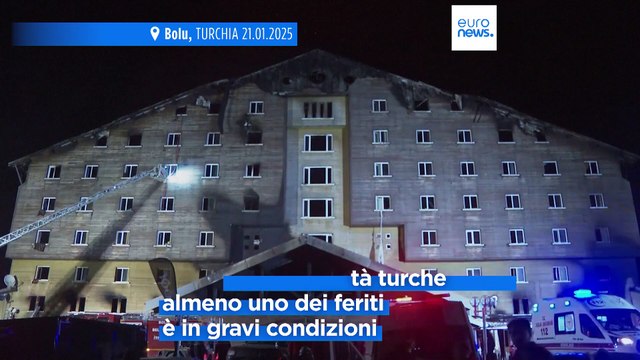 Turchia, almeno 76 i morti nell'incendio di un hotel in una stazione sciistica