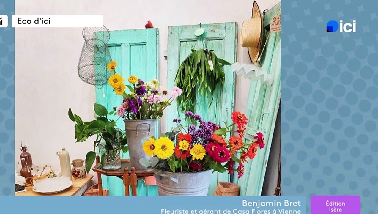 A Vienne, il vend des fleurs en "circuits courts" : "Les fleurs en magasin le mardi matin ont été coupées la veille"