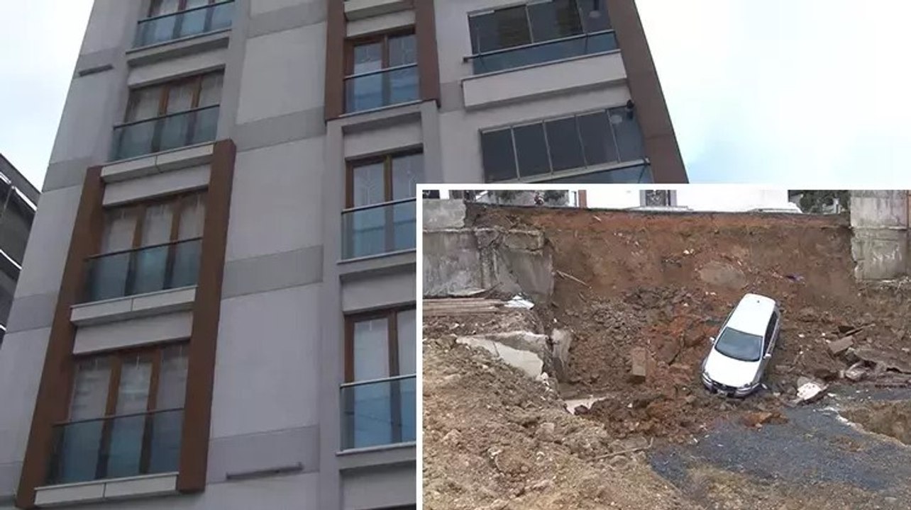 Kartal’da toprak kayması: Binadakiler tahliye edildi