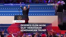 Ekspresi Elon Musk saat Merayakan Kemenangan Trump usai Pelantikan
