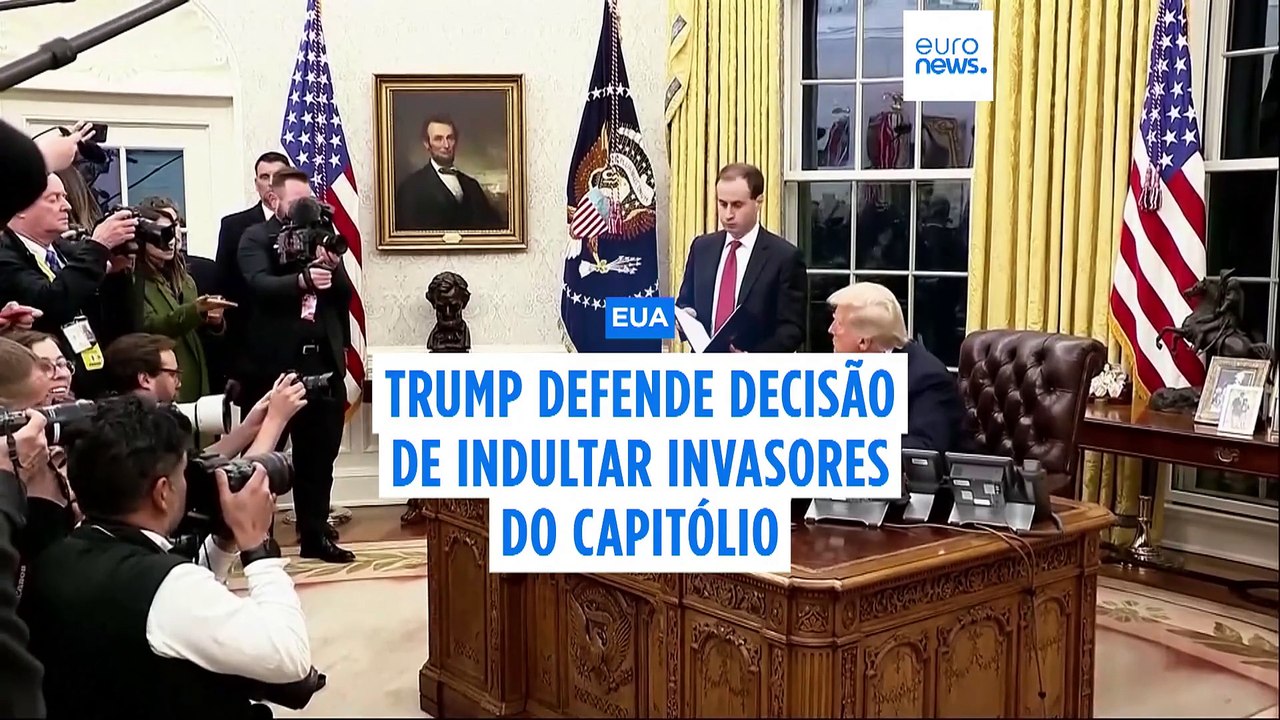 Trump defende decisão de perdoar os autores da invasão ao Capitólio