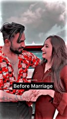 Before and after marrage