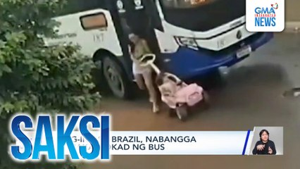 Mag-ina sa Brazil, nabangga at nakaladkad ng bus | Saksi