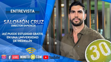 El director de Sapiencia, Salomón Cruz, habla de las oportunidades para que los jóvenes estudien gratis en la Universidad.