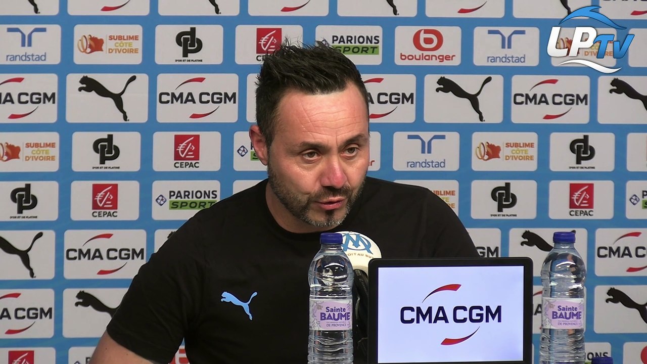Nice-OM : De Zerbi revient sur les erreurs d'arbitrage et ironise le communiqué de Nice