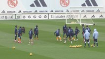 El vacile de Mbappé y Vinicius a Endrick en el entrenamiento