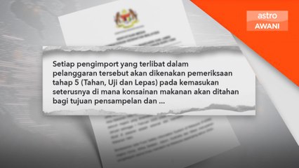 KKM pantau limau mandarin yang diimport