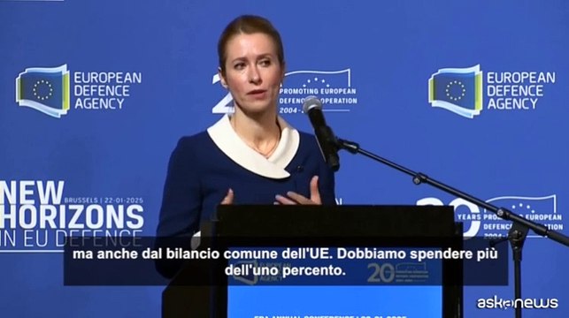 Kallas (Ue): dobbiamo spendere di pi? per la difesa europea