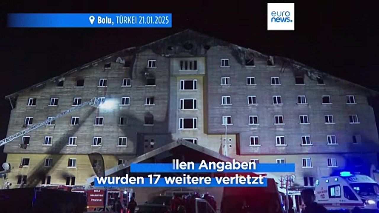 76 Tote nach Brand in türkischem Skigebiet
