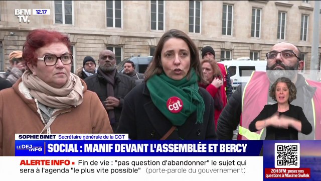 Plans sociaux: Nous attendons des réponses du gouvernement qui doit se faire respecter , déclare Sophie Binet, secrétaire générale de la CGT