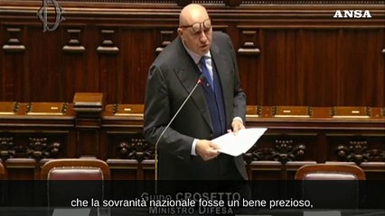 Crosetto: "Siamo col popolo ucraino, non con criminali di guerra"