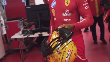 HAMILTON ya RUEDA en el  NUEVO FERRARI