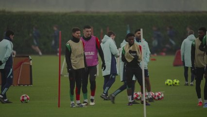 Arsenal train ahead of UCL clash with Dinamo Zagreb